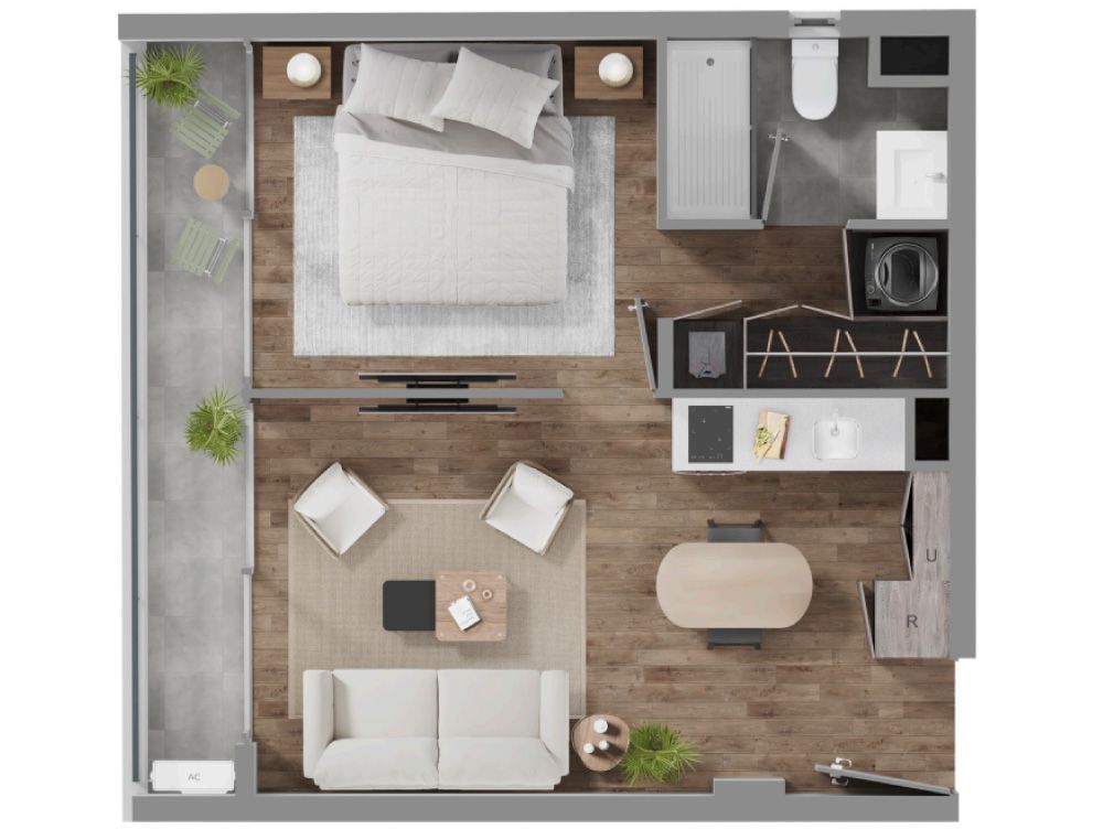 Departamento en venta 1 dormitorio 1 baño
